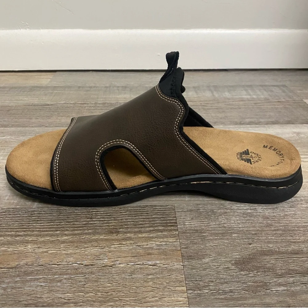 Dockers Men’s Barlin Sandals in Dark Brown-size 12W NEW w/o box🔥